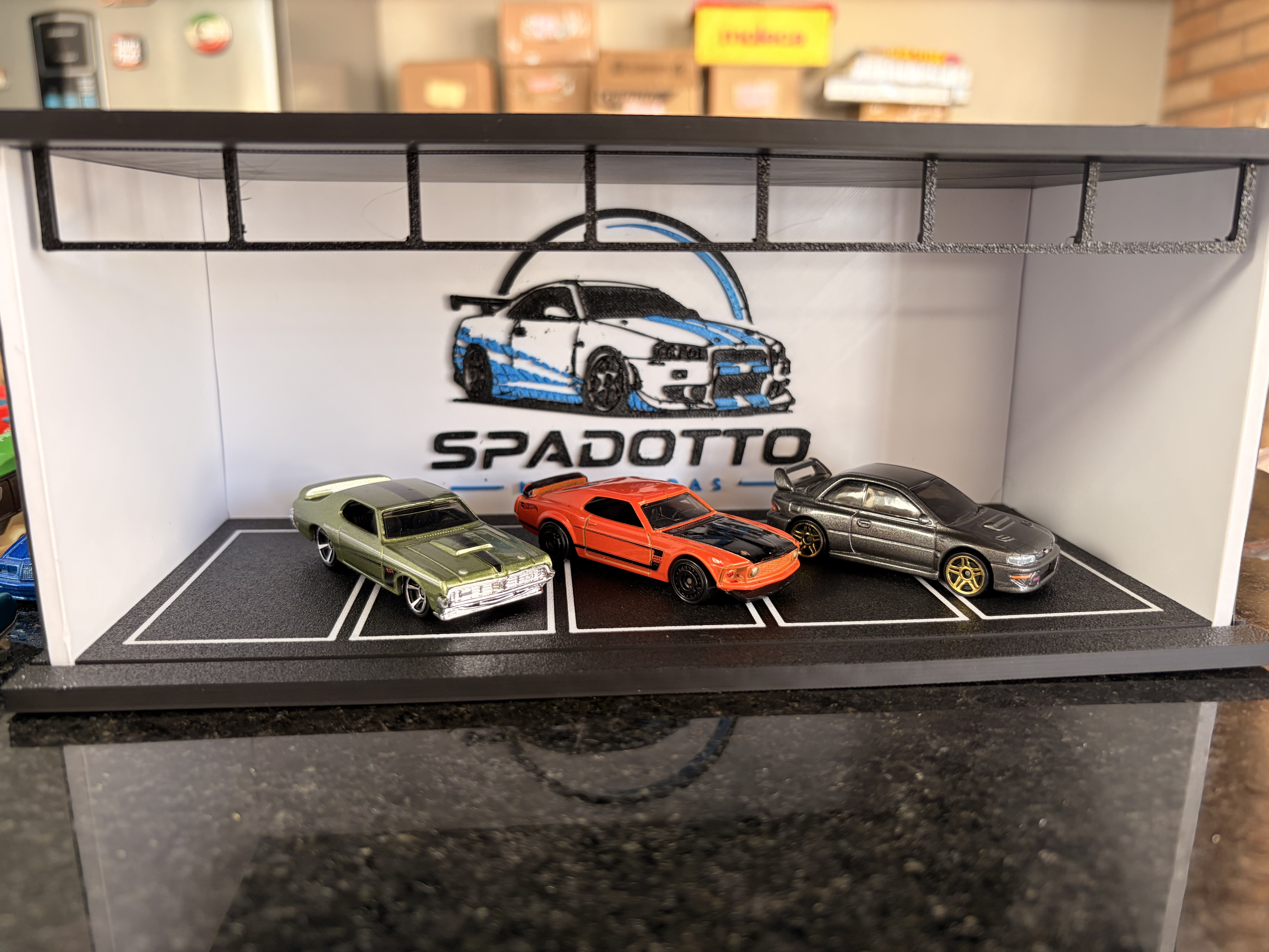 Diorama carrinhos personalizado logo